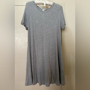 Forever 21 Gray Jersey T-Shirt Dress, Size Medium